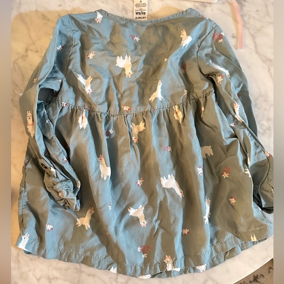 Carters Toddler llama shirt size 4T/4A - Picture 4 of 5